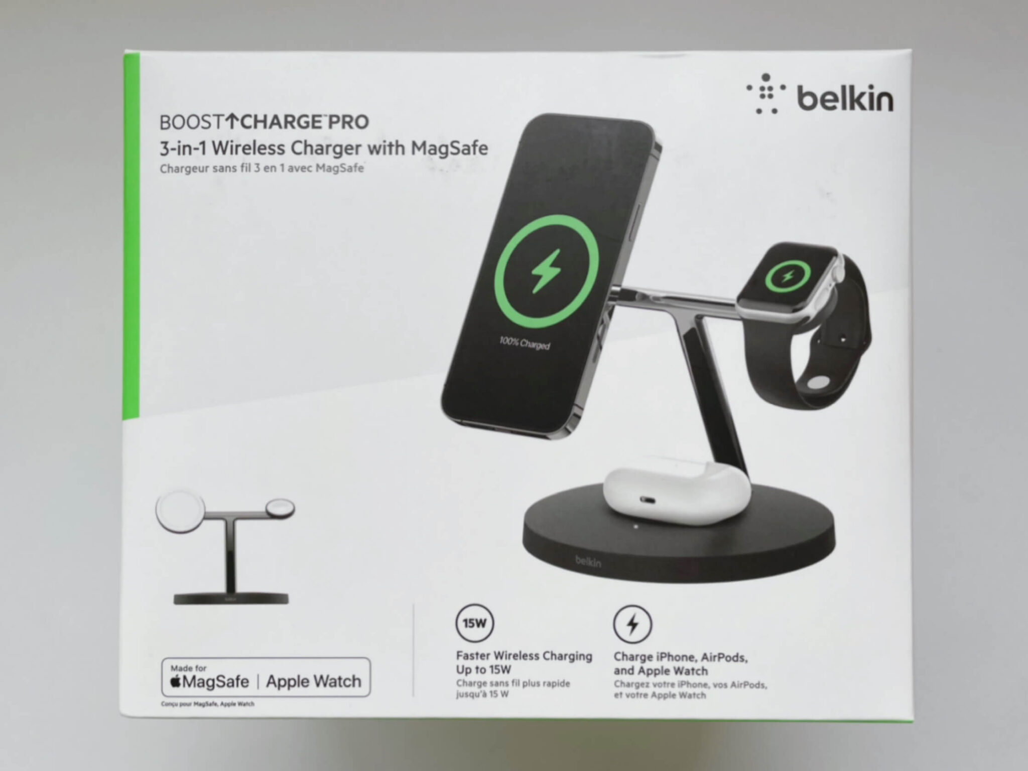 【レビュー】Belkinの3in1ワイヤレス充電器 ｢BOOST↑CHARGE PRO 3-in-1 Wireless Charger